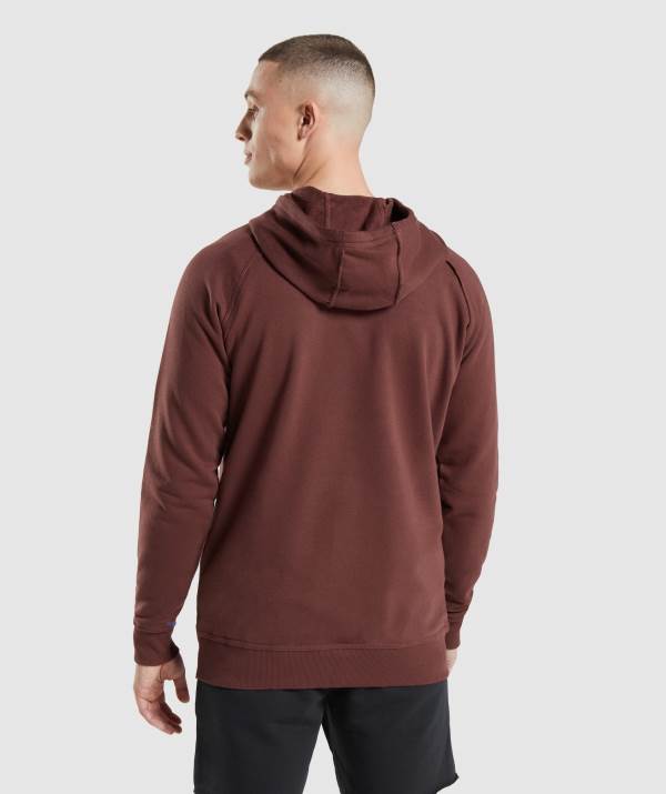 Panske Mikiny S Kapucňou Gymshark Legacy Ruzove Hnede | WQ1462053